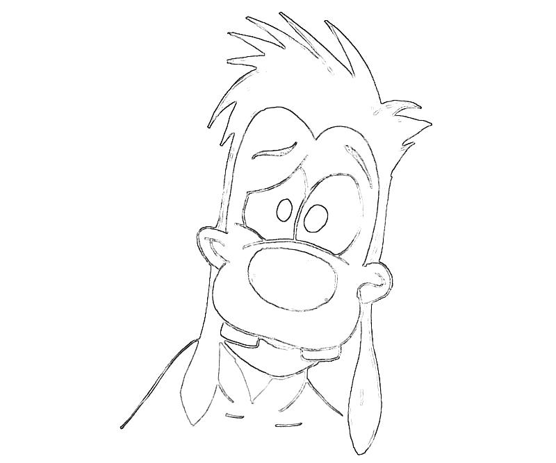 Printable Max Goof Head Coloring Pages printable-max-goof-head-coloring-pages