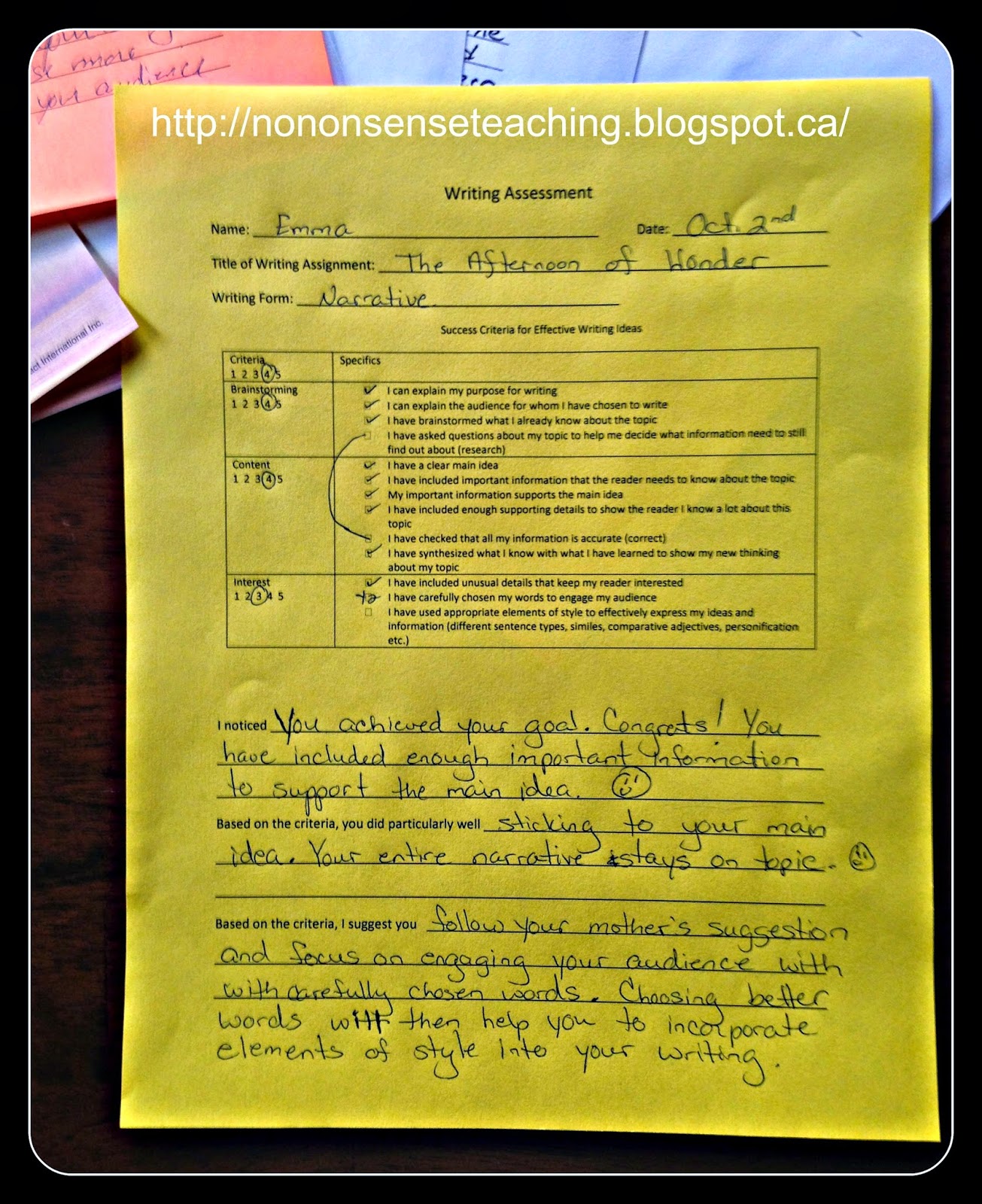 Essay On Assessment For Learning