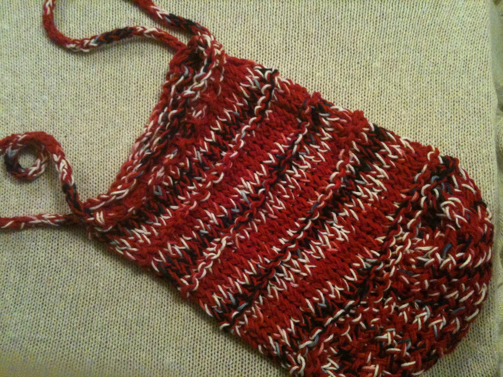 GoodKnit Kisses: Pattern and Video Tutorial: Loom Knit Mesh Bag