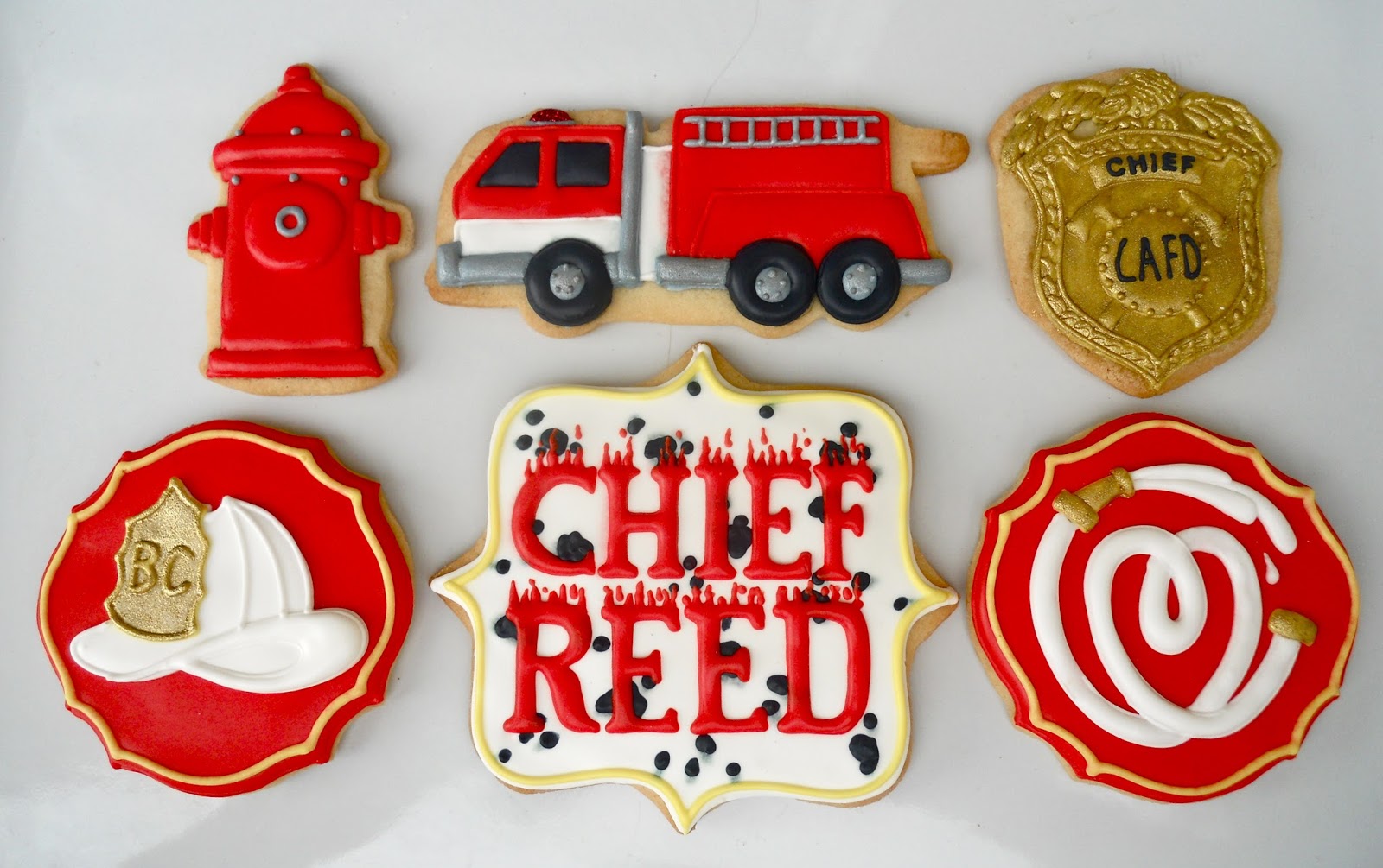 .Oh Sugar Events Fire Fighter Cookies