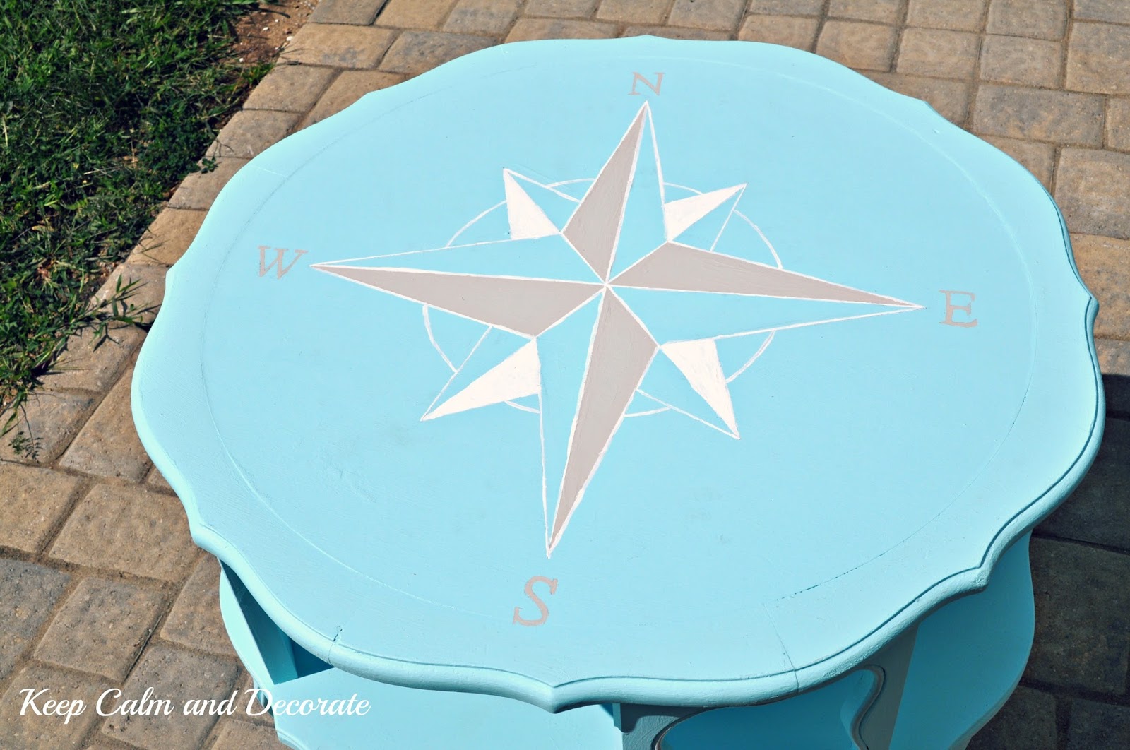 Keep Calm and Decorate How to Paint a Nautical Table