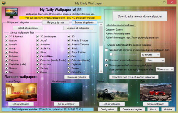 برنامج My Daily Wallpaper هو برنامج مميز جداً يقوم بتغيير خلفية جهازك مباشرة كل وقت تقوم انت بتحديد My+Daily+Wallpaper