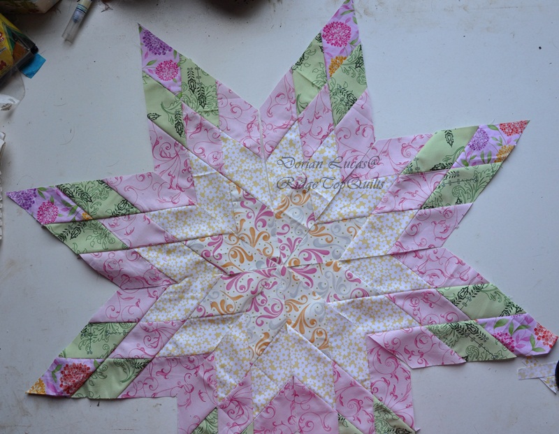 Ridge Top Quilts Lone Star quilt along instructions