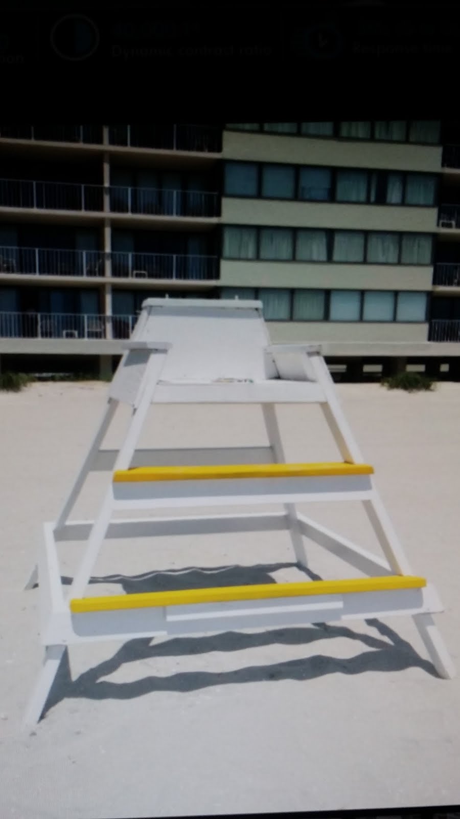 Lifeguard Station ... Tommy collapsed nearby on beach