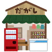 駄菓子屋のイラスト