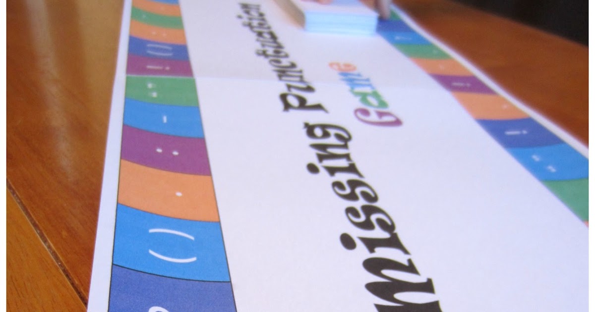 Relentlessly Fun, Deceptively Educational Missing Punctuation Board