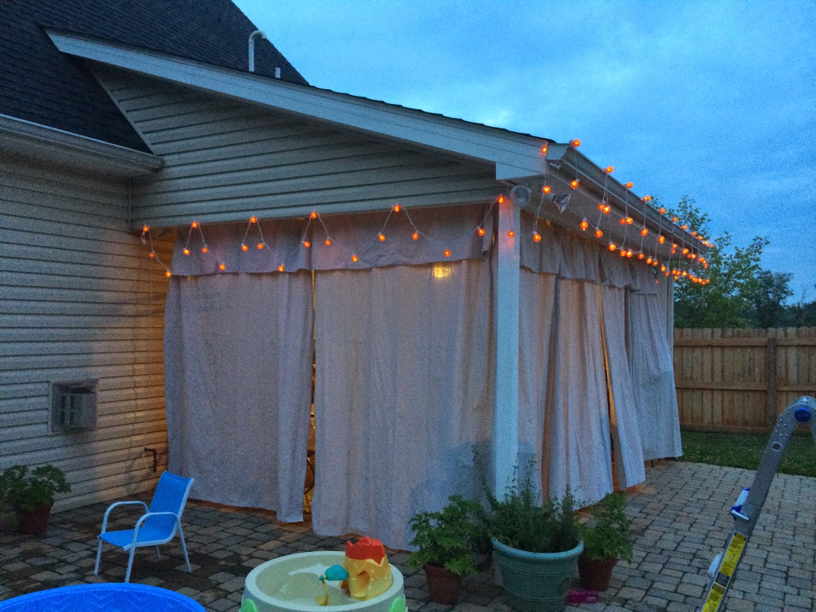 Upside Of Chaos No Sew Outdoor Curtains