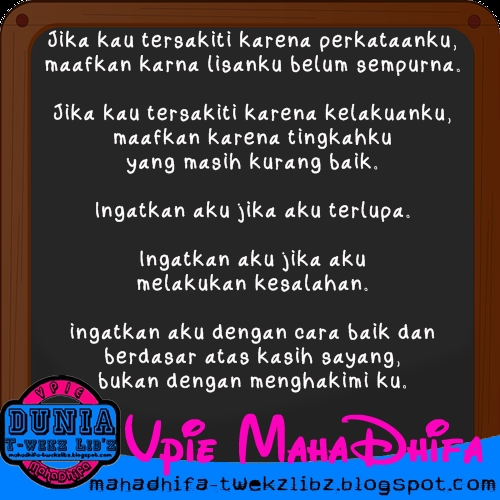 Maaf dan Ingatkan Aku Pie86peE ~ Vpie MahaDhifa