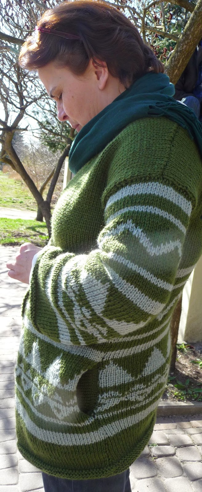 sweter kardigan na drutach sweter na drutach
