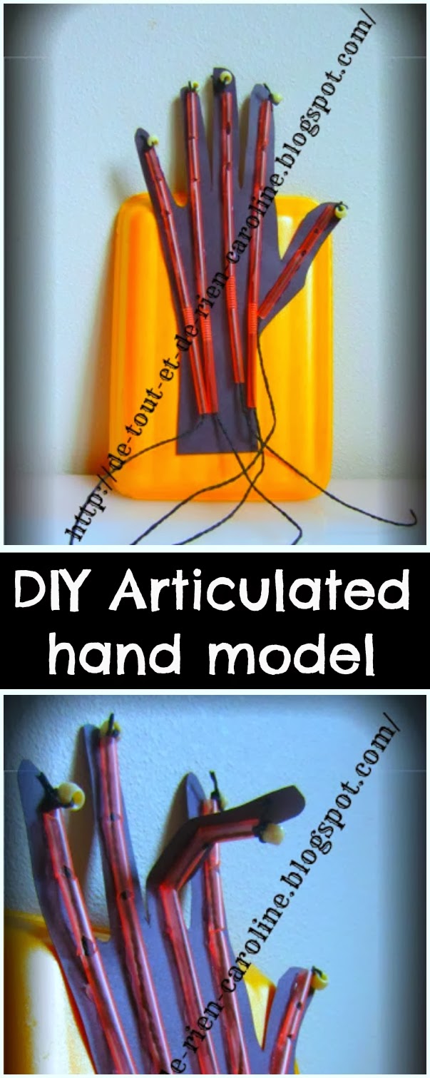 De tout et de rien Activités pour le Préscolaire DIY articulated hand