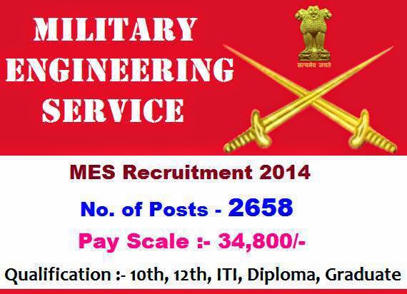 mes recruitment 2014 2658 motor driver supervisor ssk last date form it 2658