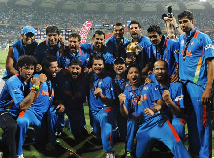 cricket world cup final 2011 celebration. world cup cricket 2011