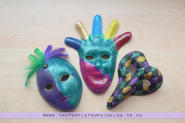 mardi gras pumpkin decoration
