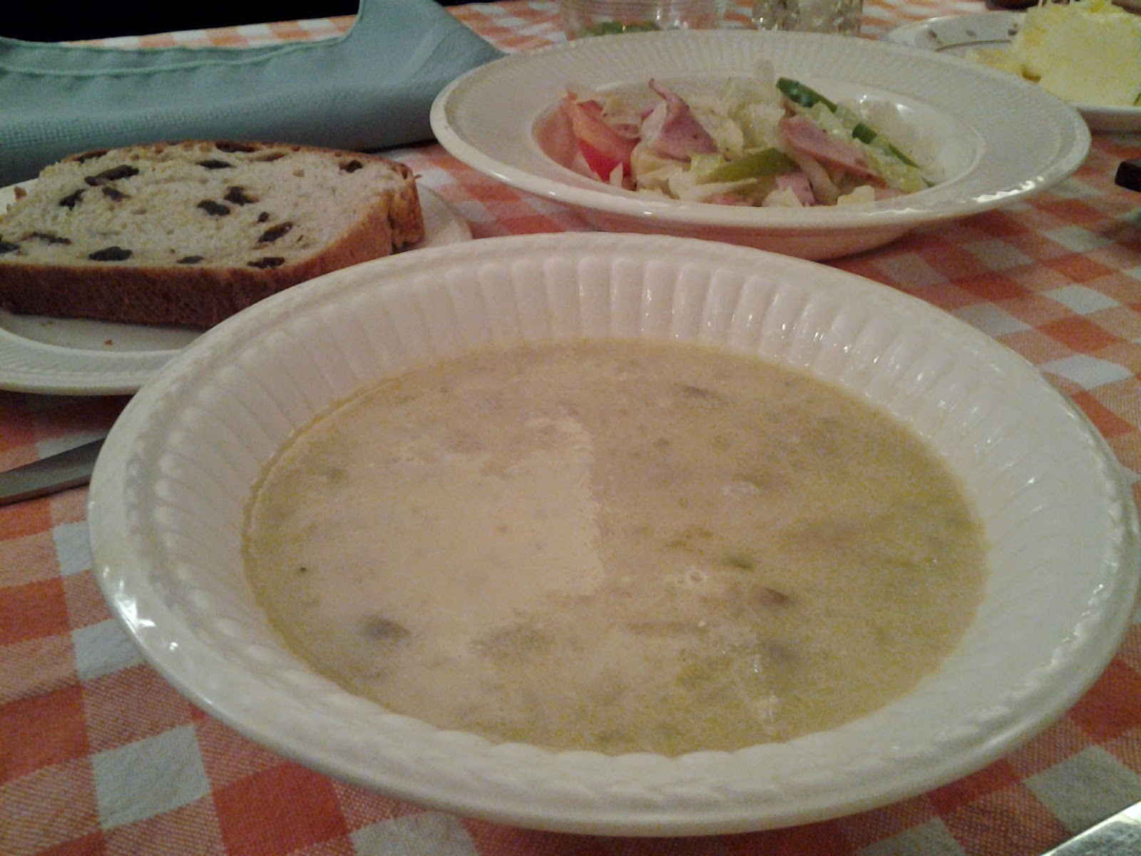 UkrainiYum! Saskatoon Berry Barn and MUSHROOM CHEDDAR SOUP