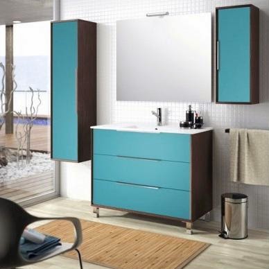 Colección colours, el baño en azul turquesa ~ reformas guaita