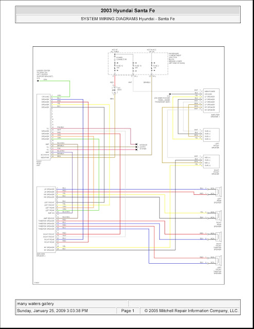 2003 Hyundai Santa Fe | System Wiring Diagrams | Radio Circuits