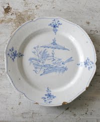 Fajanstallrik från 1756