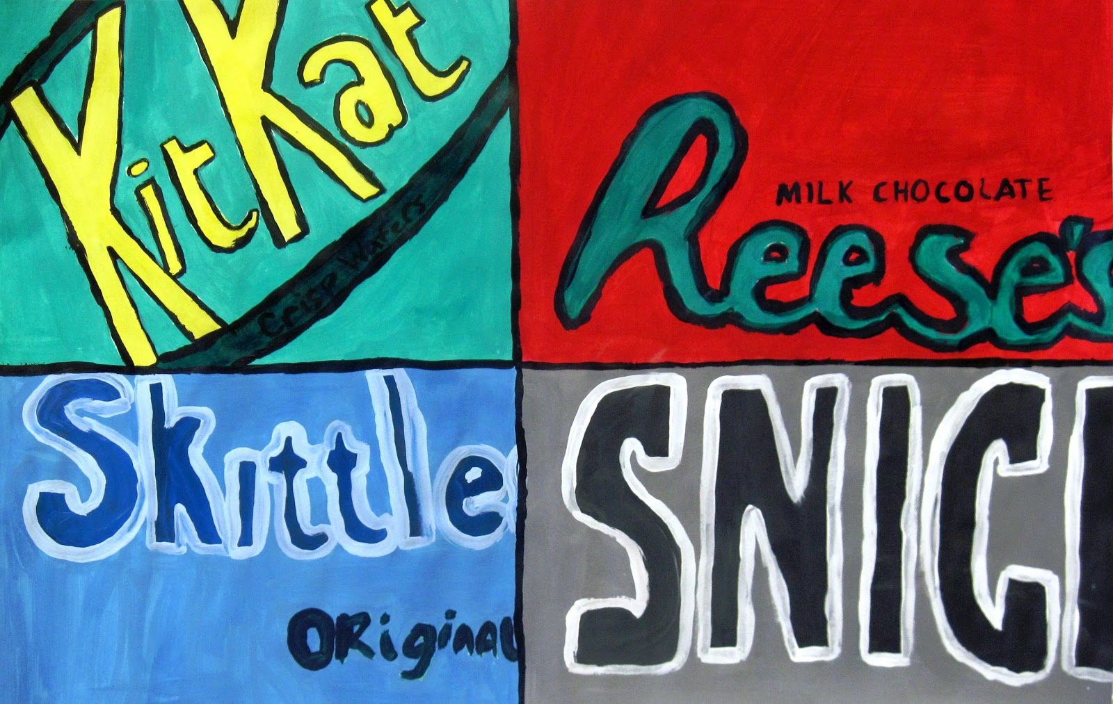 Lessons from the K12 Art Room Pop Art + Color Theory + Candy