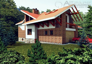 Mẫu Thiết kế nhà cấp 4 dạng biệt thự có sân vườn