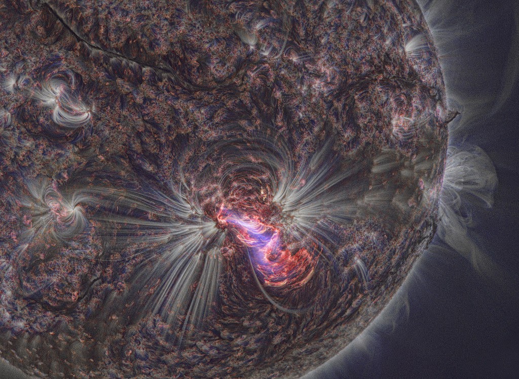 Solar flare in ultra violet