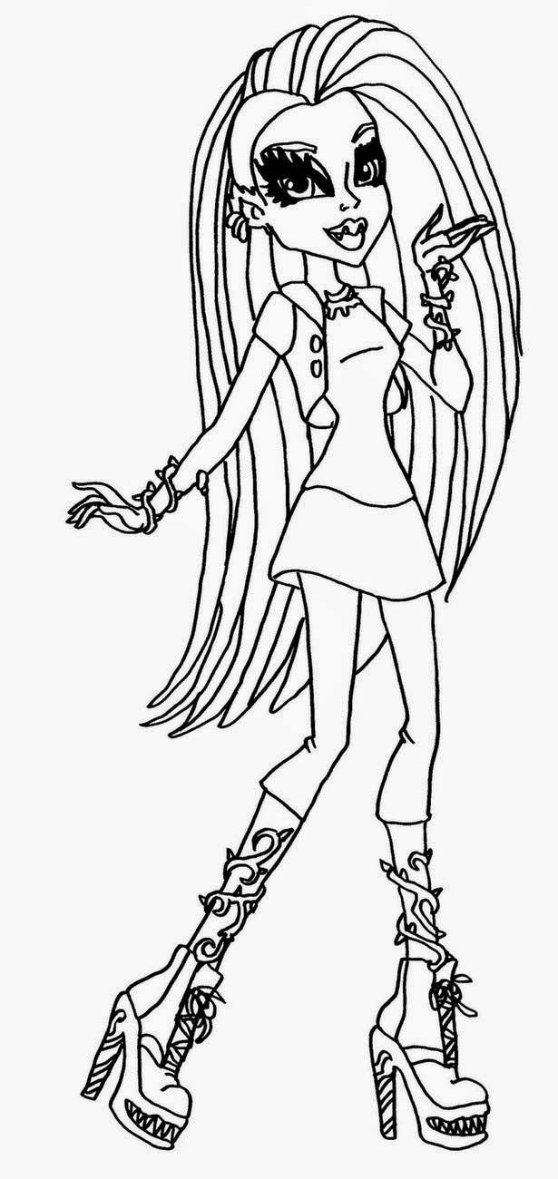 Coloring Pages: Monster High Coloring Pages Free and Printable