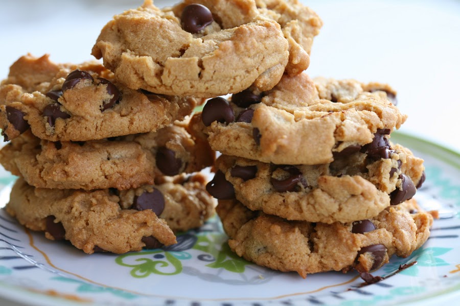 Flourless Peanut Butter Chocolate Chip Cookies Recipe