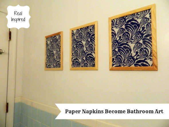 Bathroom Napkins real inspired: paper napkins become bathroom art Bathroom Napkins real inspired: paper napkins become bathroom art