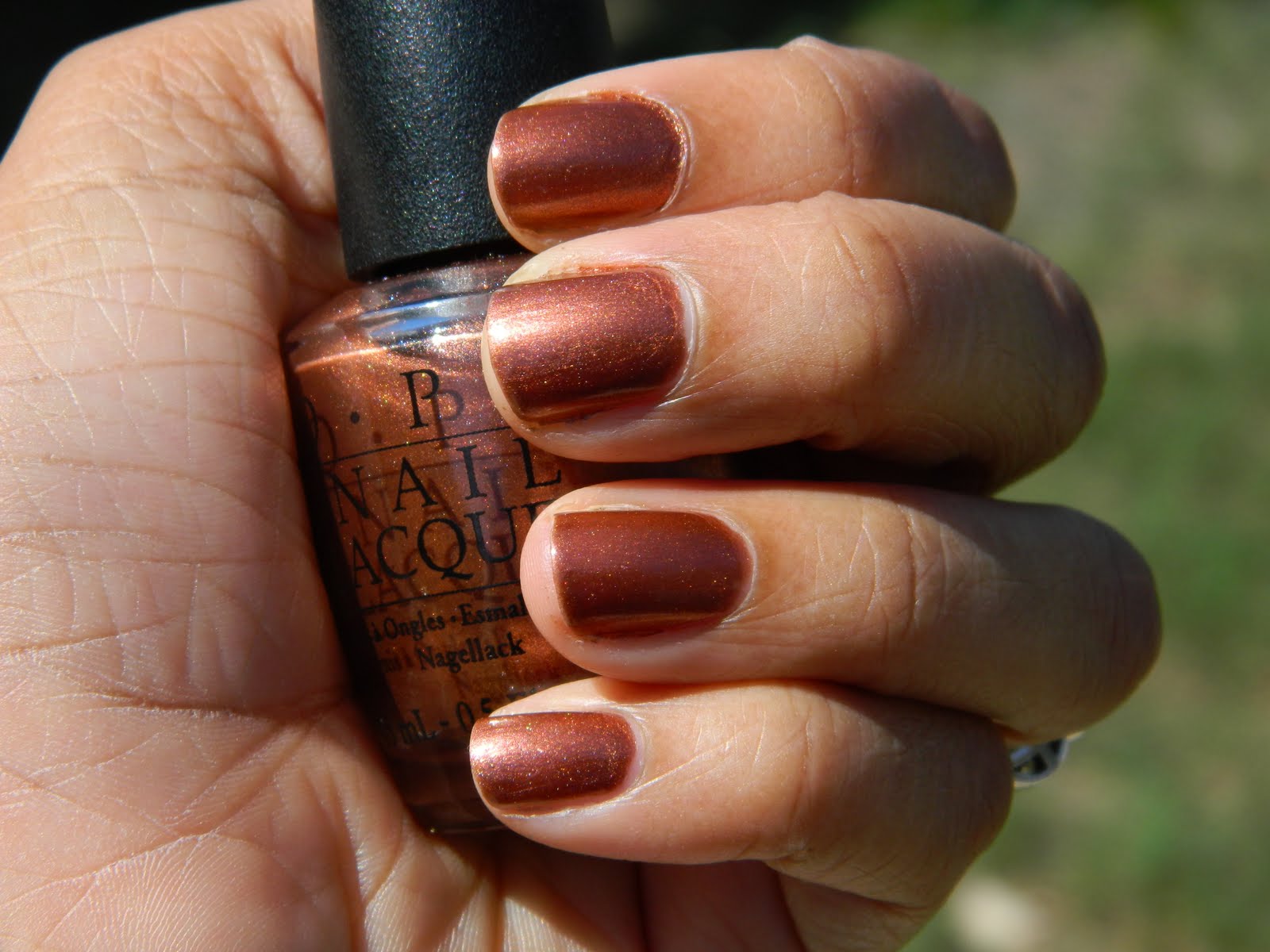 5. OPI Nail Lacquer in "Brisbane Bronze" - wide 9