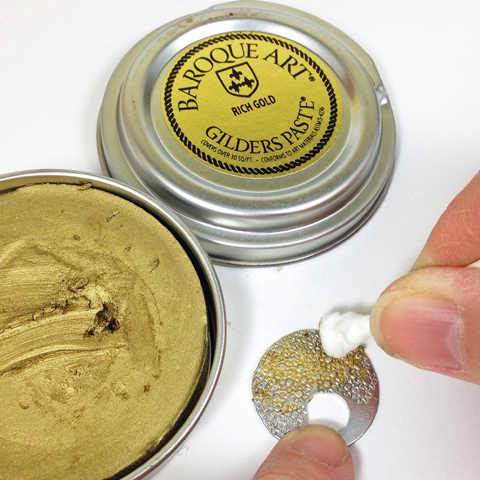 how to make easy stamped gilded earrings tutorial