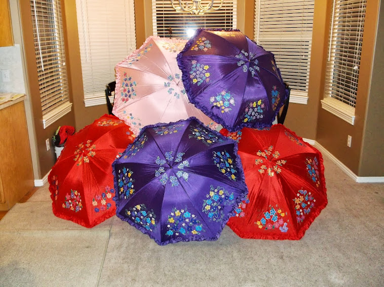 red hat parasols