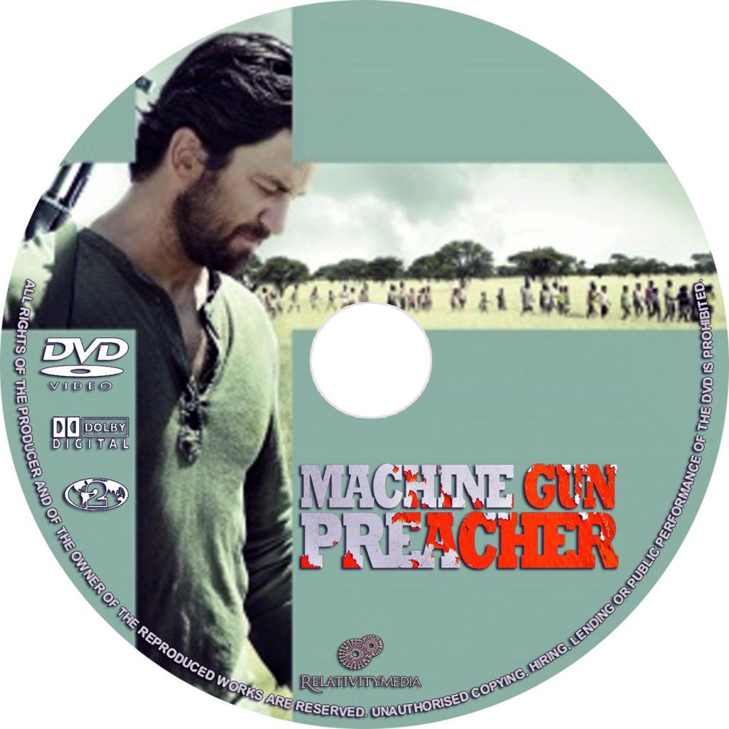 Machine Gun Preacher DVD Label Art Machine Gun Preacher DVD Label Art