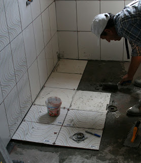Floor tiling, finally Floor tiling, finally