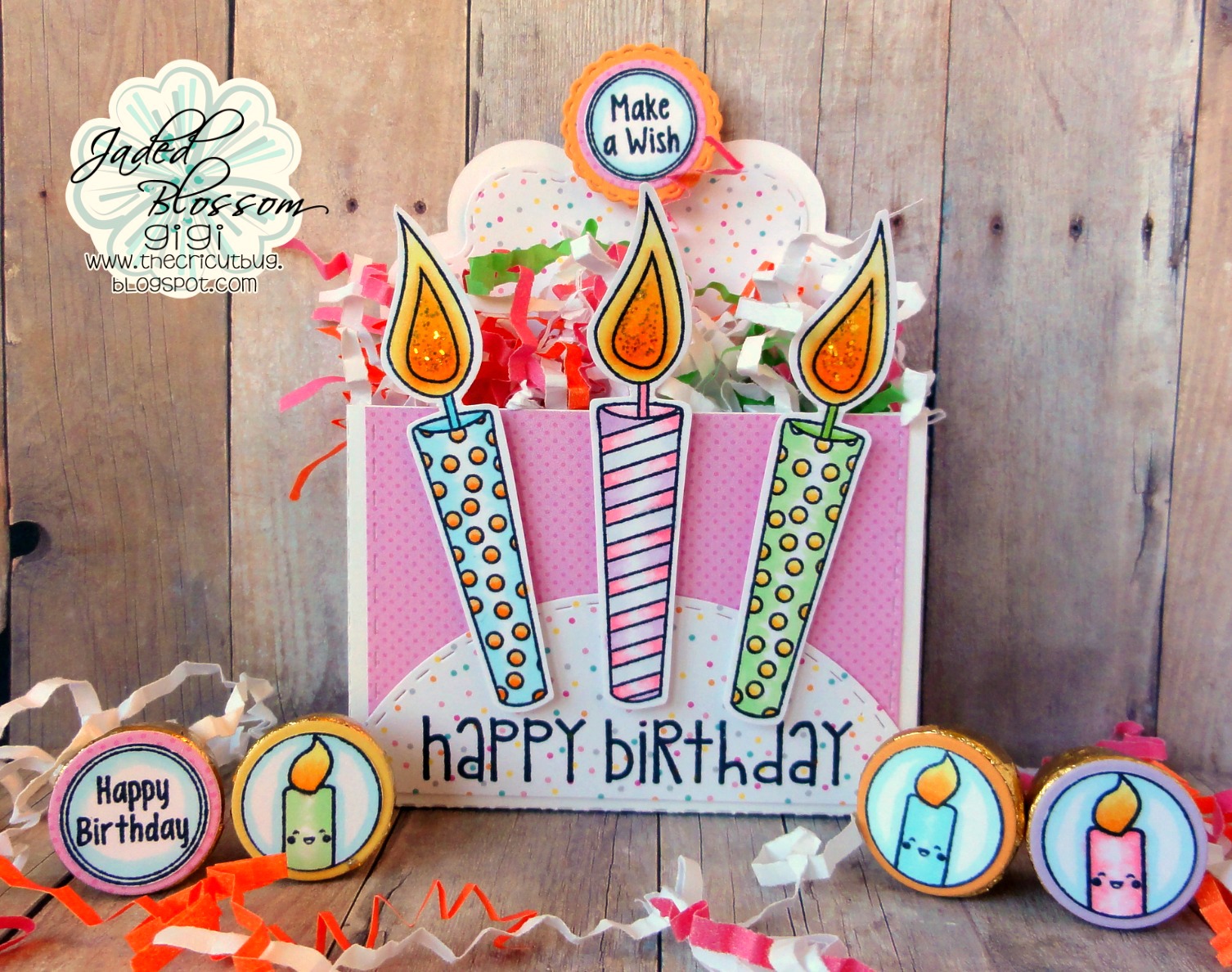 The Cricut Bug Jaded Blossom November Release Day 2 Birthday Candles