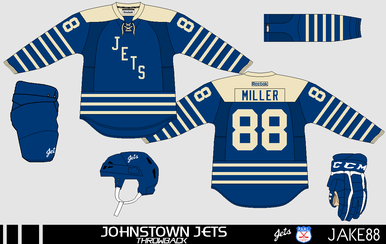 Custom Name # Johnstown Jets Retro Hockey Jersey New Carlson White Any Size