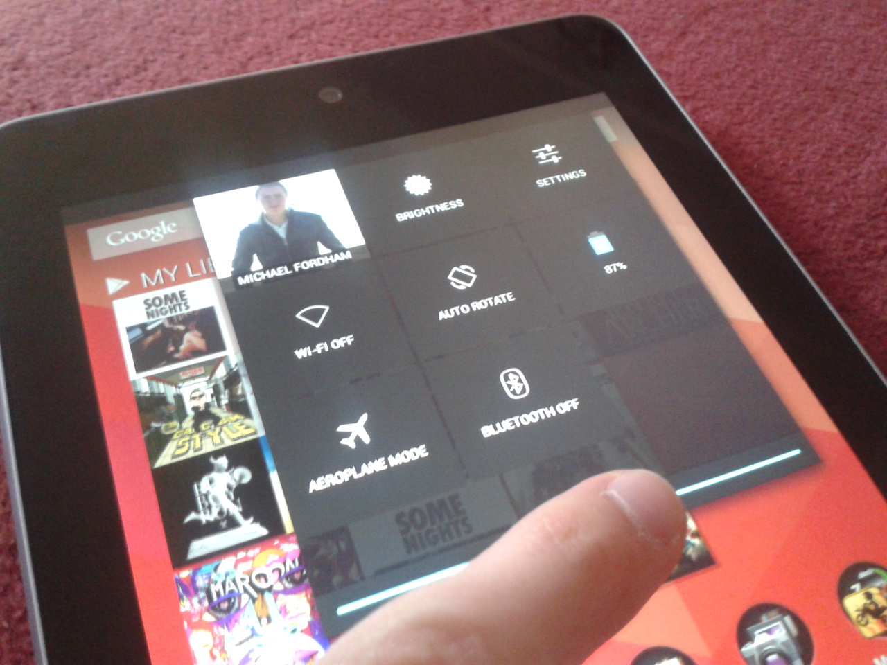 Settings notifications Android 4.2 Settings menu in Android 4.2