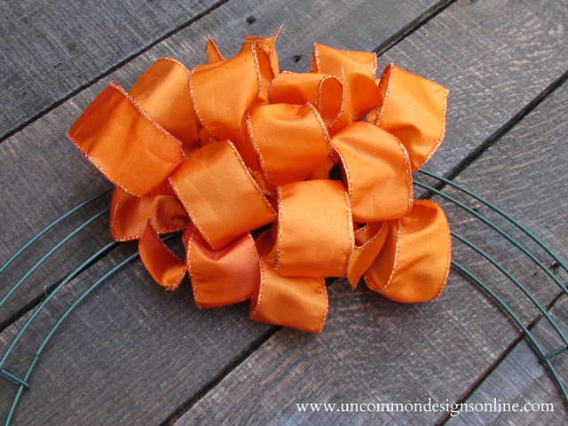 ribbon wreath tutorial