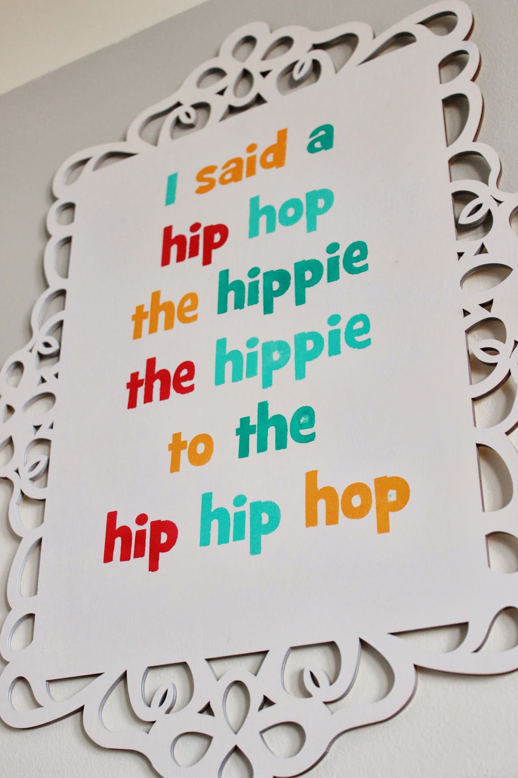Rapper's Delight DIY Easter Wall Art Delightfully Noted