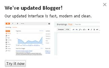 Blogger New Interface