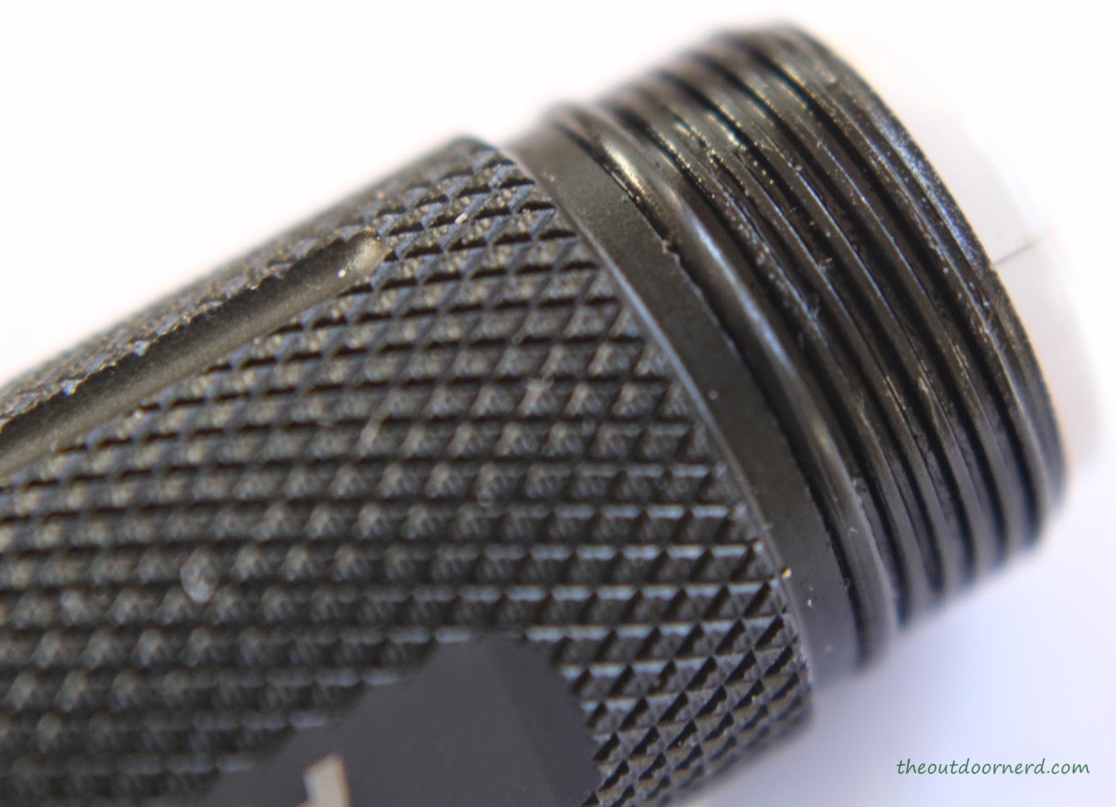 Fenix E12 1xAA EDC Flashlight Closeup of Threads Fenix E12 1xAA EDC Flashlight Closeup of Threads