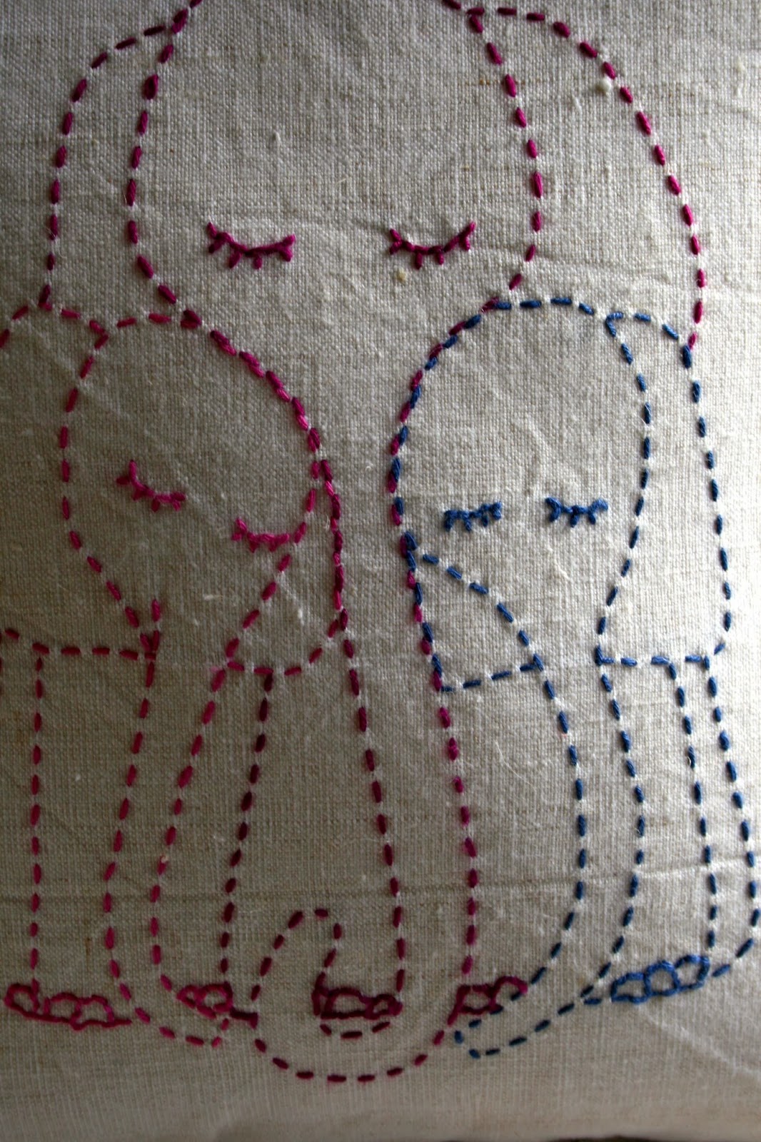 Hand stitched pillows