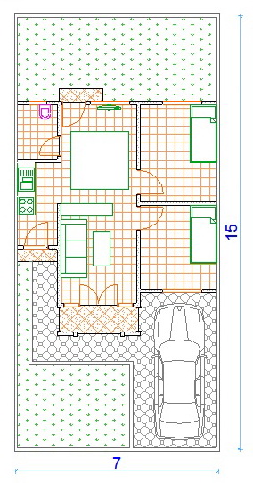 Contoh Rumah Minimalis: Rumah type 48 denah rumah minimalis