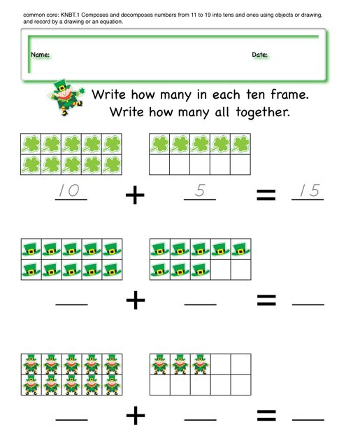 Composing numbers from 11 - 19 Composing numbers from 11 - 19