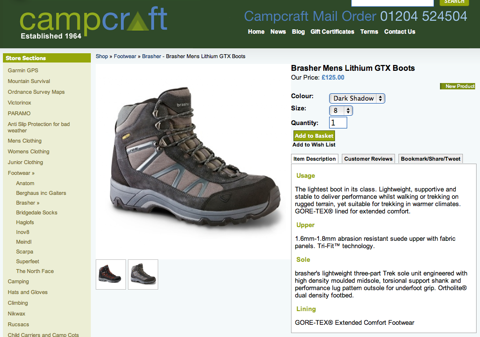 brasher lithium gtx