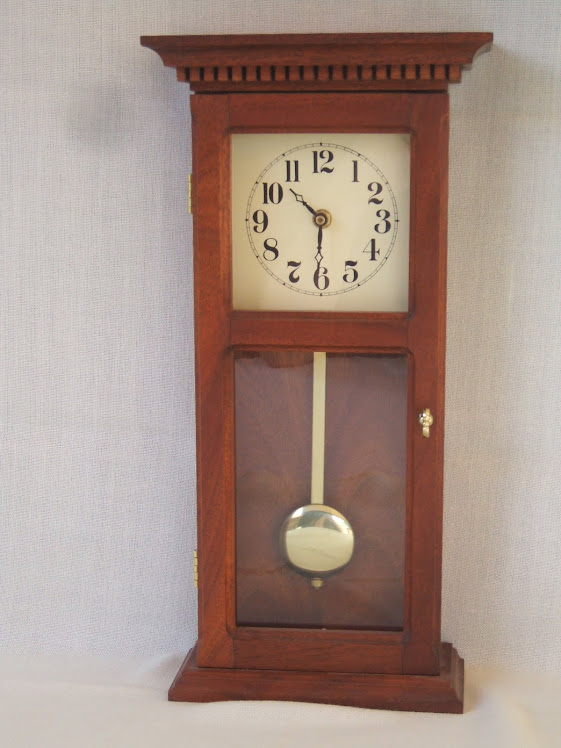 Mini Mahogany Wall Clock