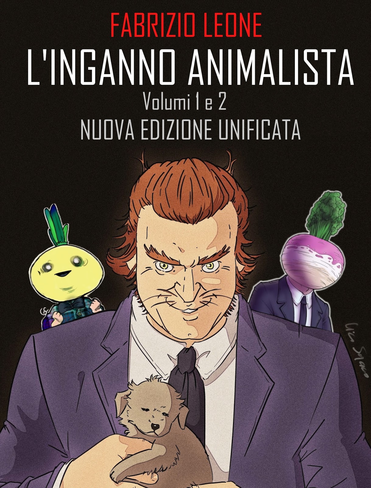 Copertina del libro ''Linganno animalista'' di Fabrizio Leone