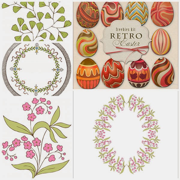 free clip art, free vintage clip art, floral frame clip art, easter egg clip art