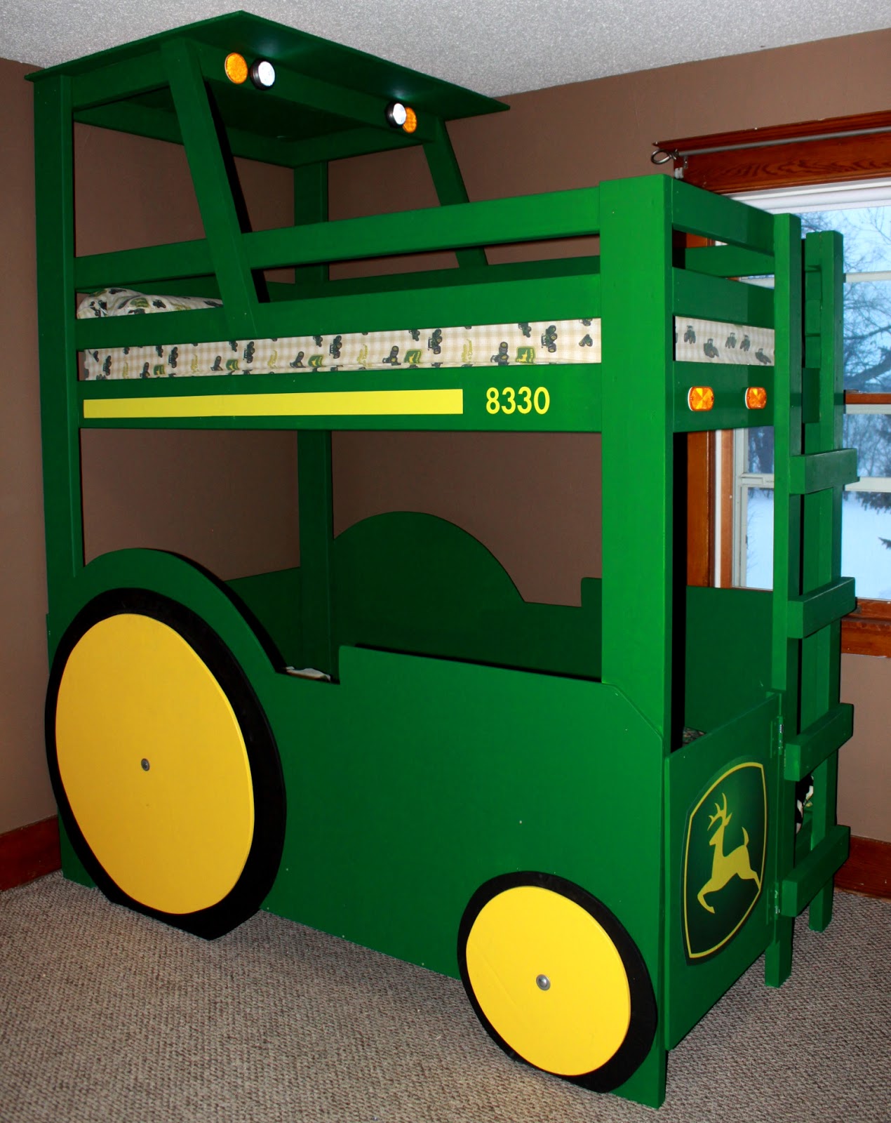 Oopsie Daisy Natural Baby John Deere Bunk Bed!