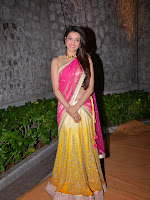Kajal Agarwal photos at Hanshitha wedding reception-cover-photo