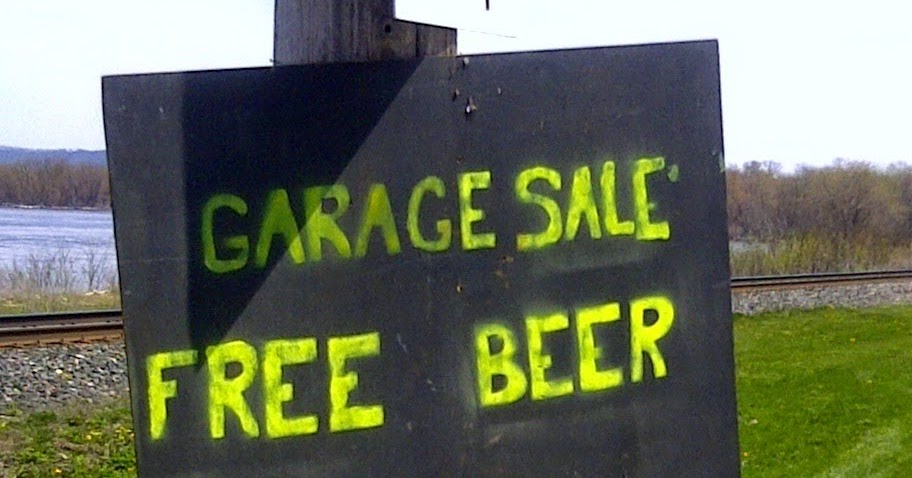 GARAGE SALE SIGN-OF-THE-WEEK: Free Beer | OKC Craigslist ...