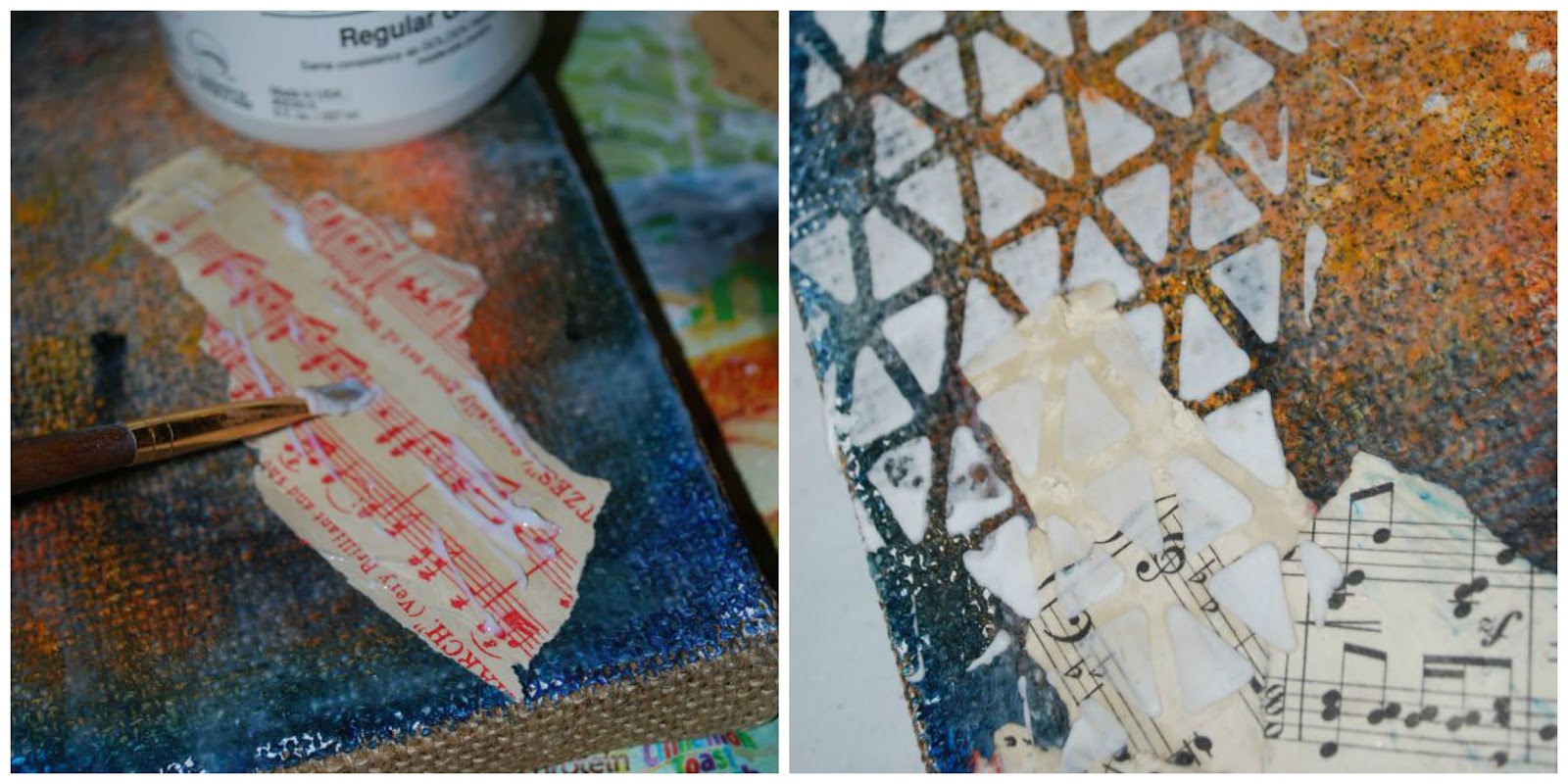 The Damsel of Distressed Cards Gesso Vs. Matte Gel Medium What the